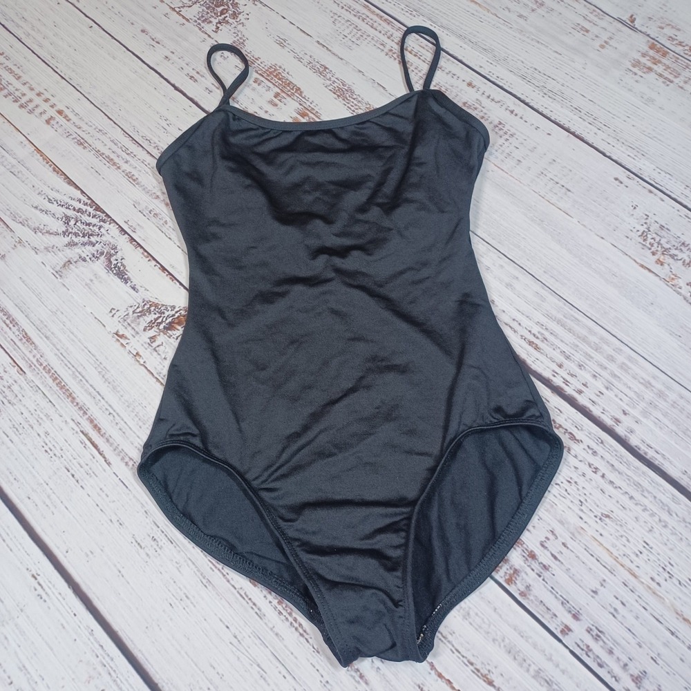 Motionwear Leotard Women Medium Adult Black Excellent Camisole Dancewear